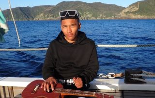 Tawhiti Hook with the Uke on board