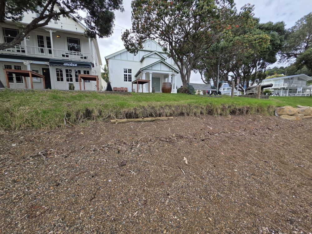 Area outside The Gables Restaurant after push up